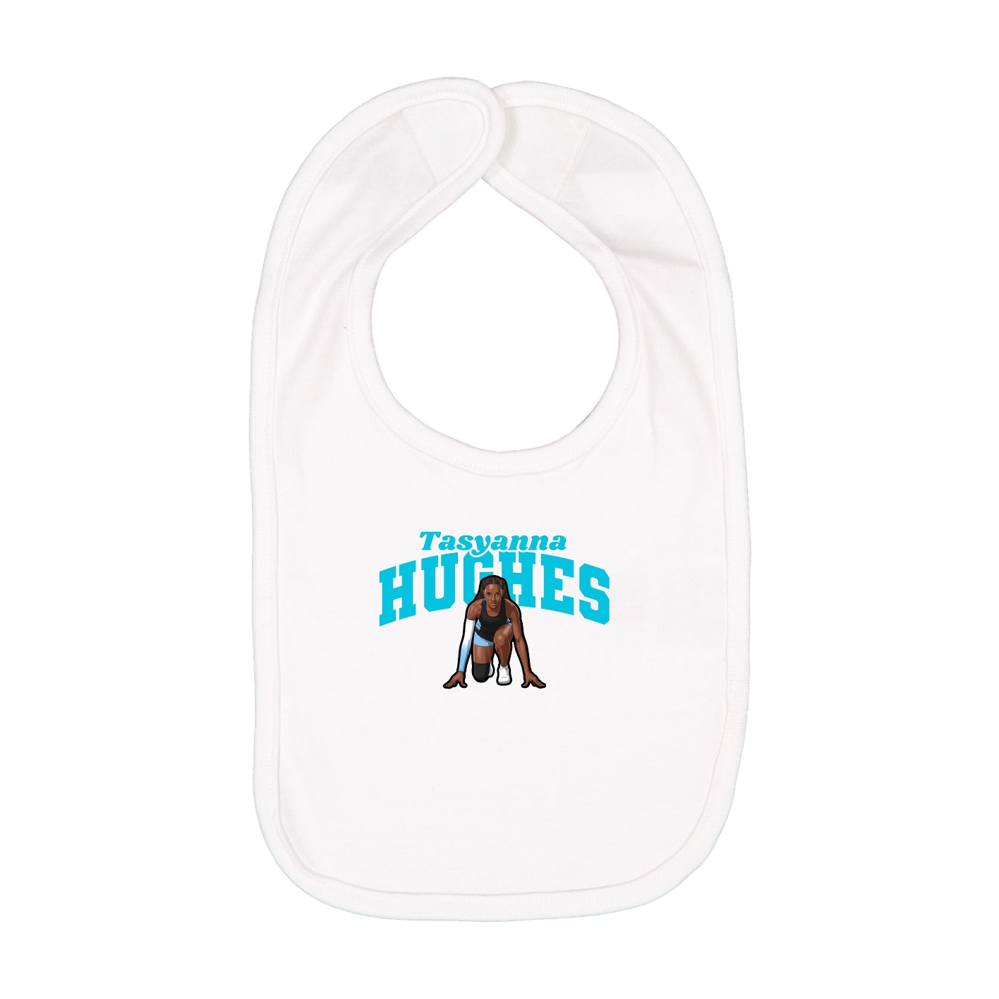 Infant Bib — Signature Arch in White