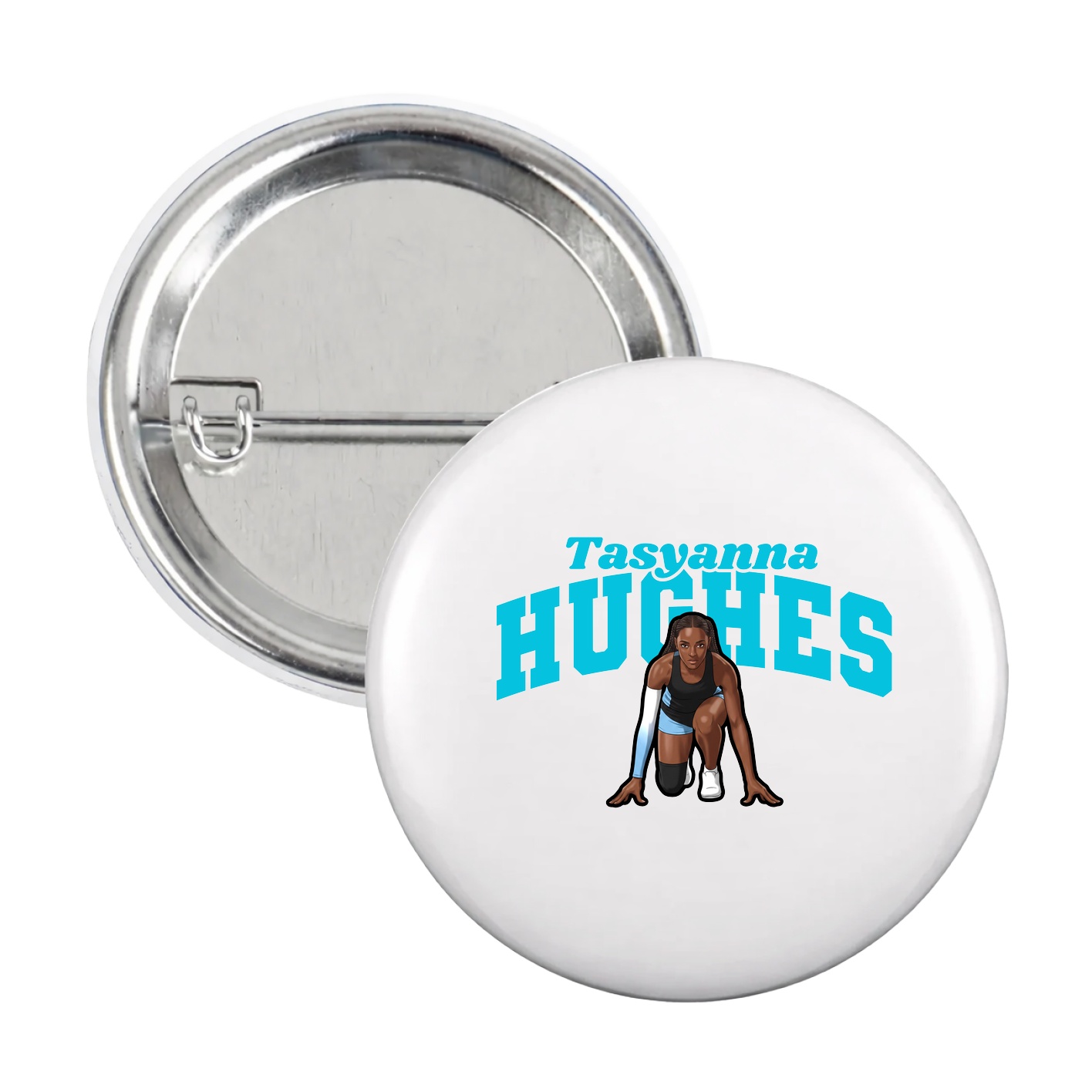 Game Day Button — Signature Arch in White