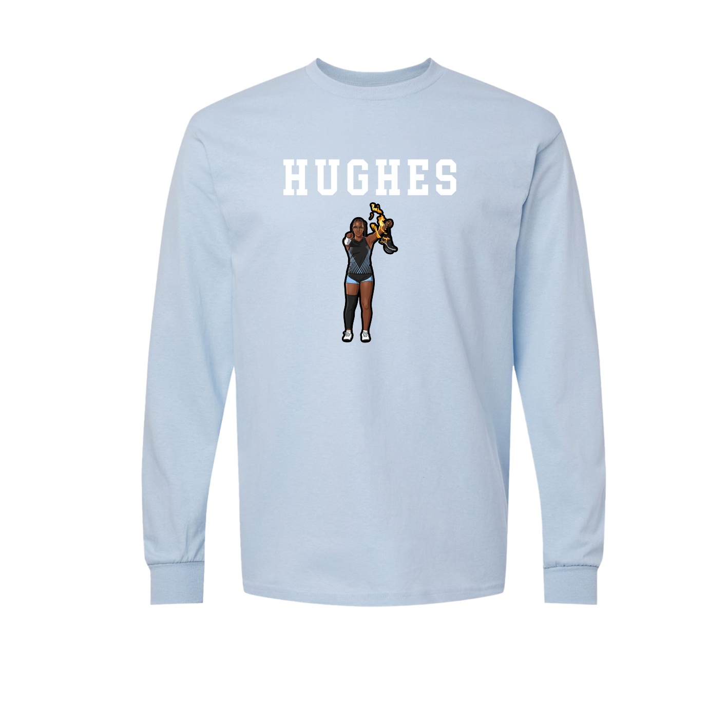 Long Sleeve Tee — Shirsey in Light Blue