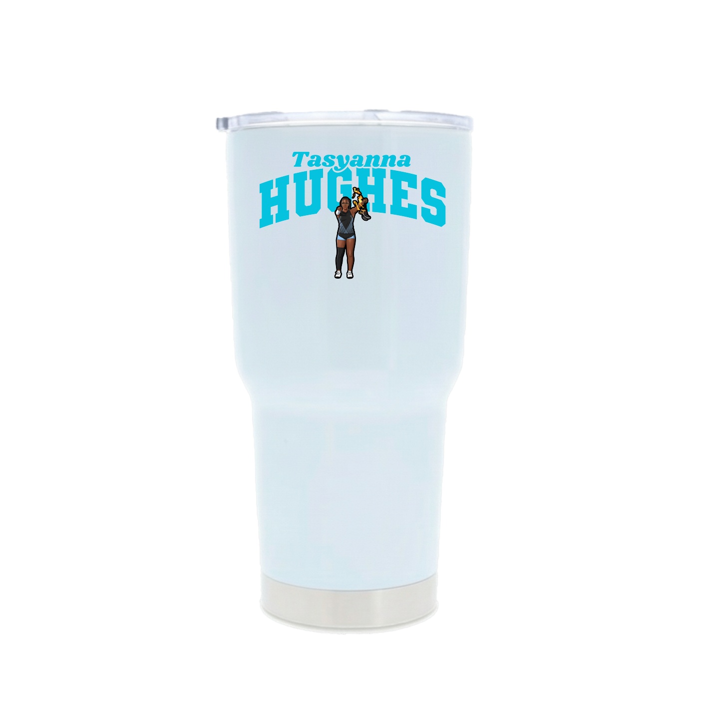30oz Stainless Steel Tumbler — Signature Arch in White