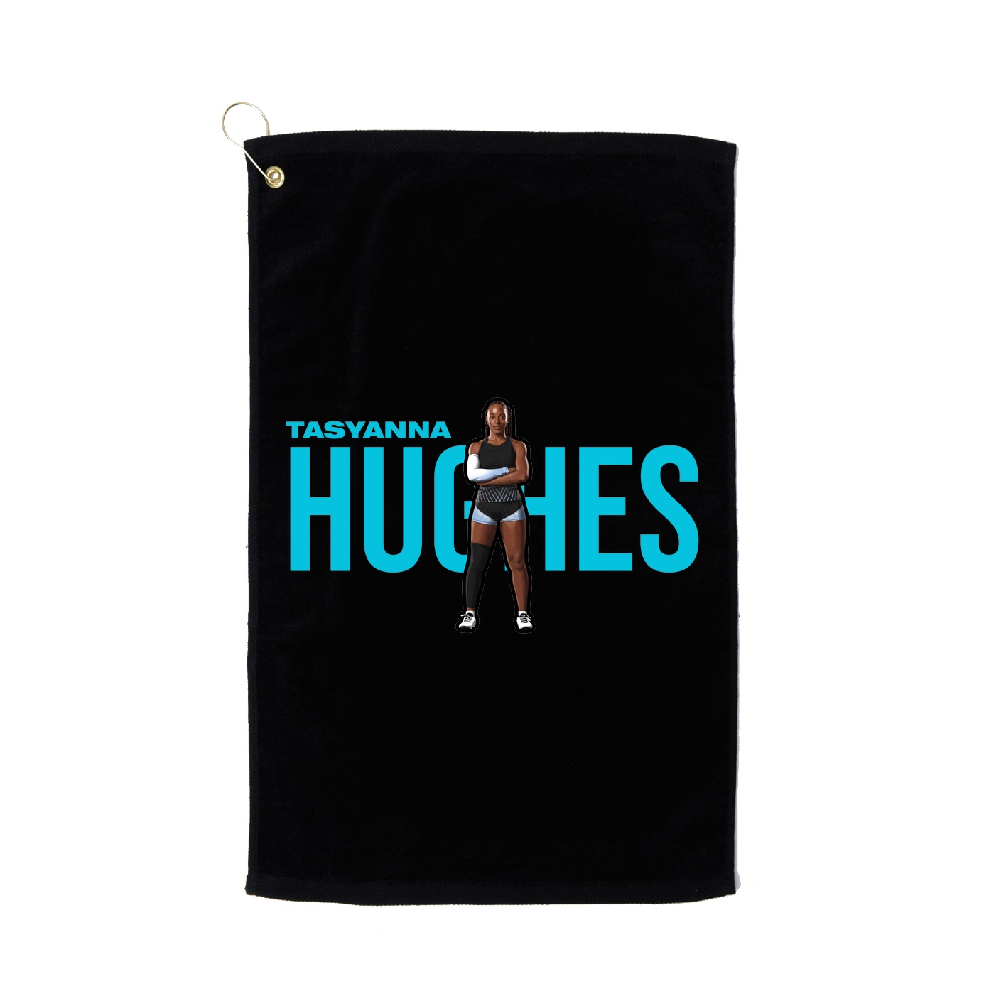 Golf Towel — Player Name in Black