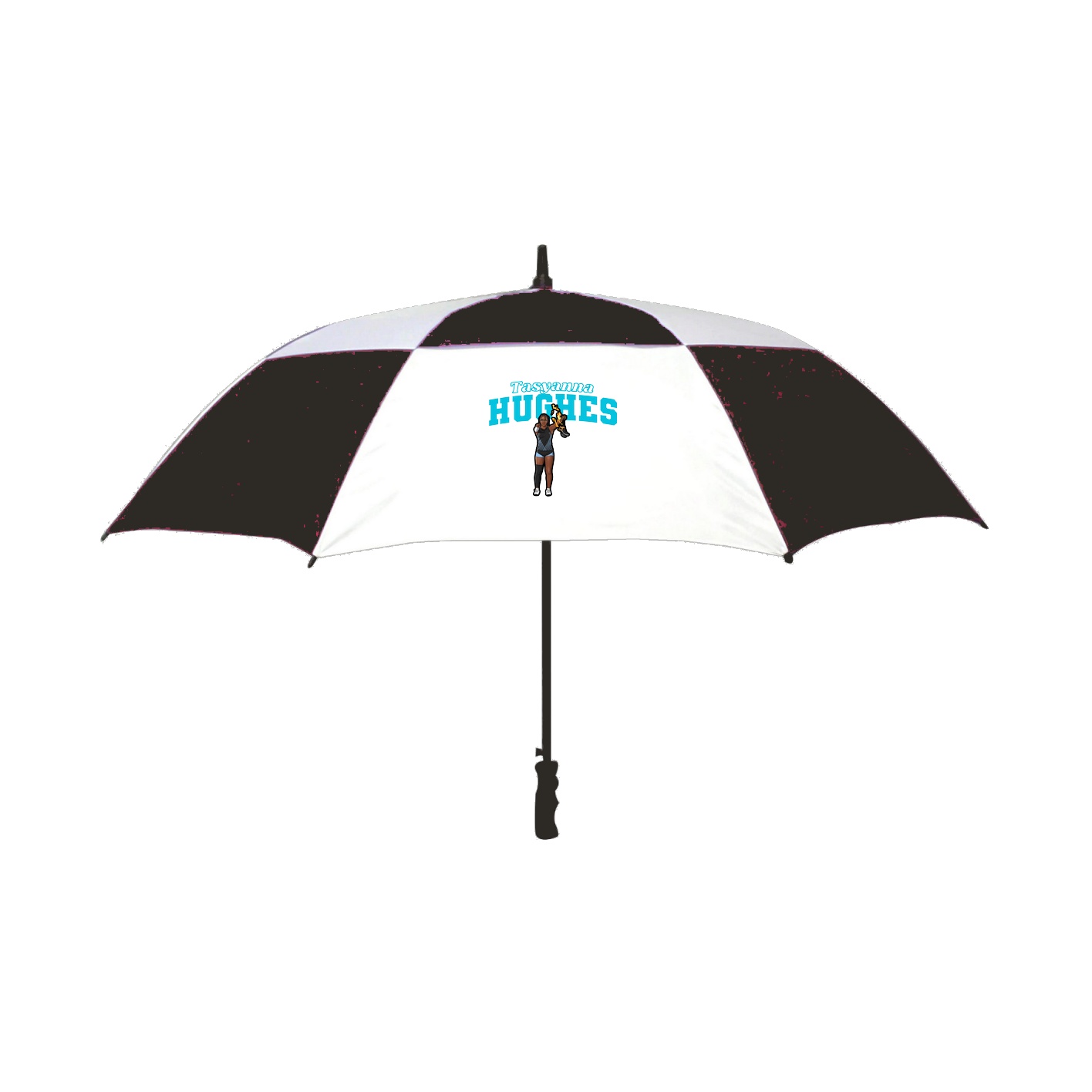 Golf Umbrella — Name Arch in Black