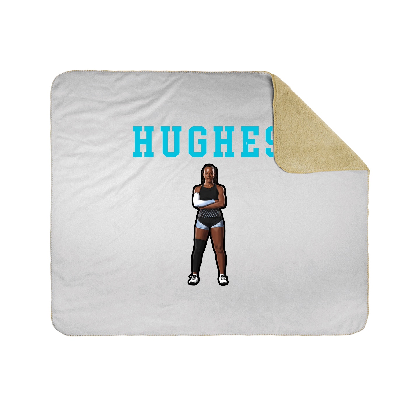 Throw Blanket — Shirsey in White