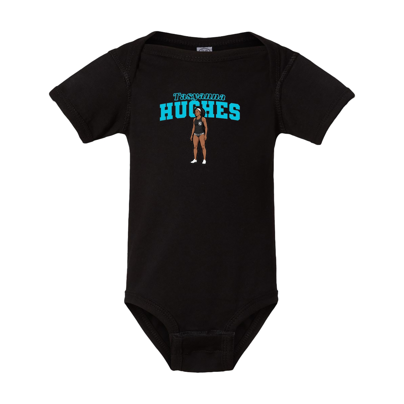 Baby Onesie — Name Arch in Black