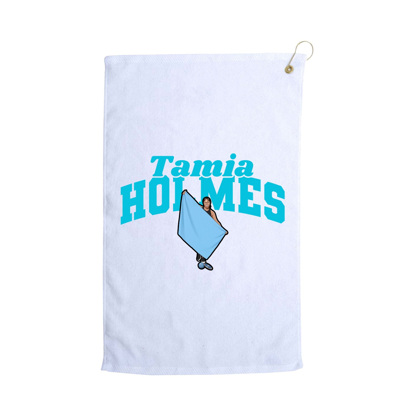 Golf Towel — Signature Arch in White