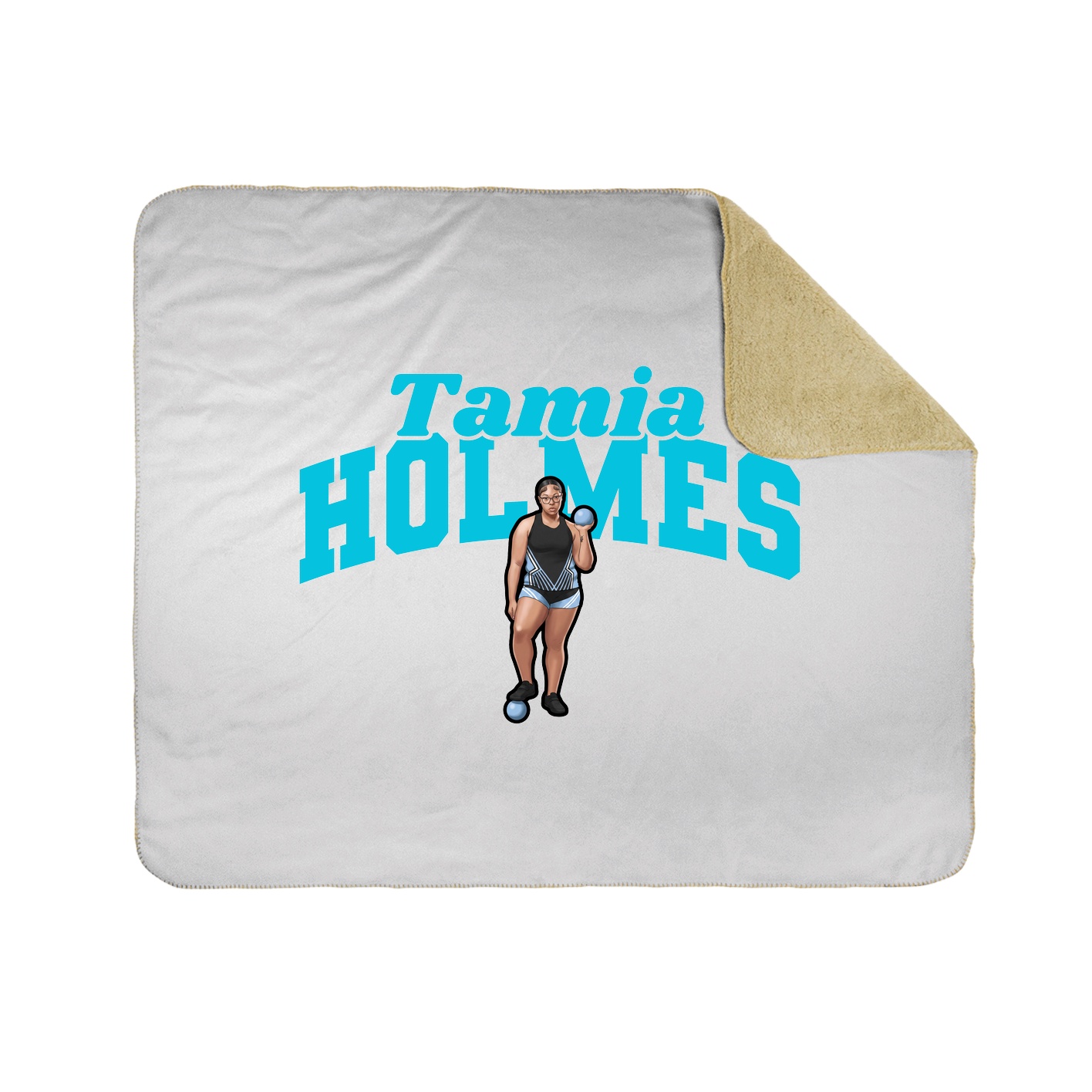 Throw Blanket — Signature Arch in White
