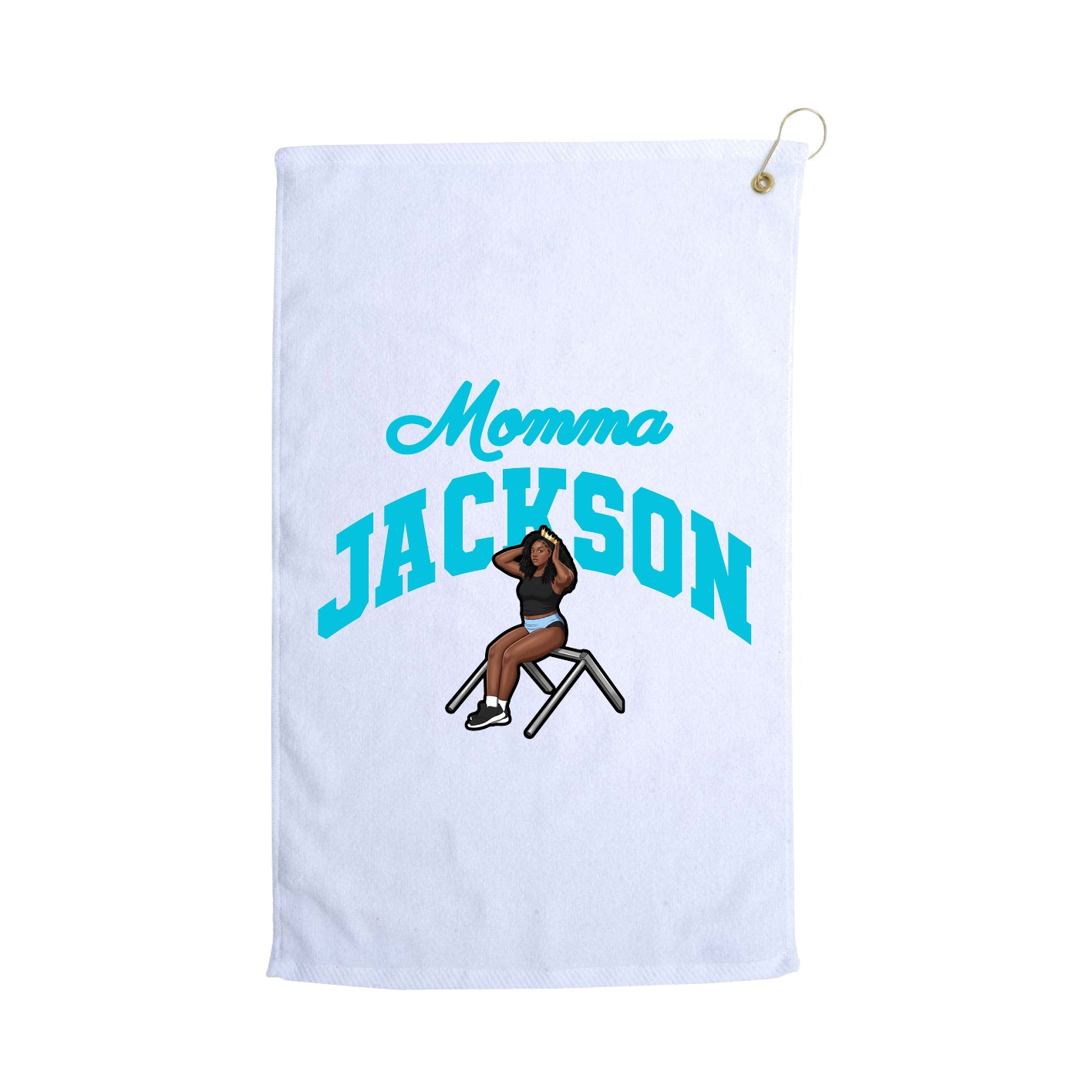 Golf Towel — Mothers Day Arch in White