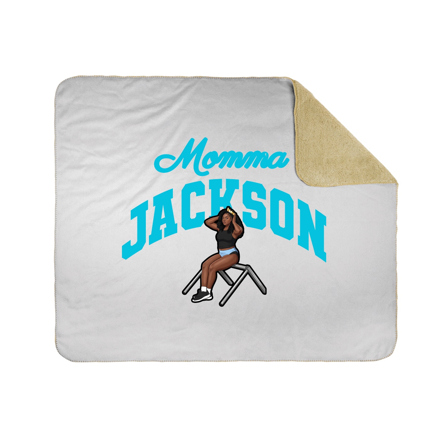 Throw Blanket — Mothers Day Arch in White