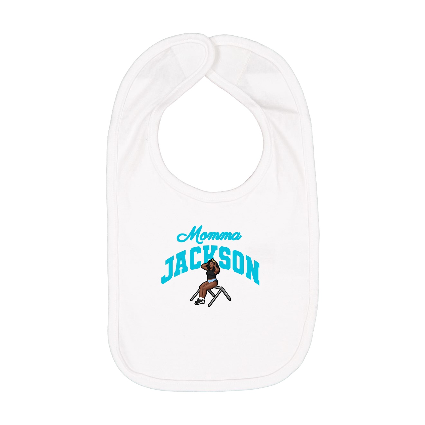 Infant Bib — Mothers Day Arch in White