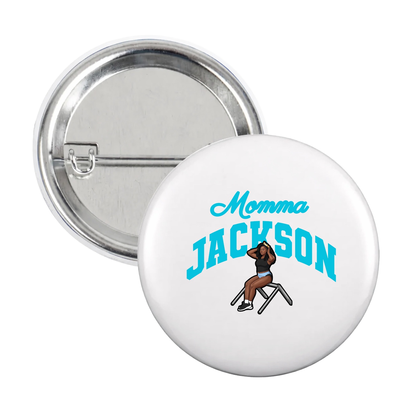 Game Day Button — Mothers Day Arch in White