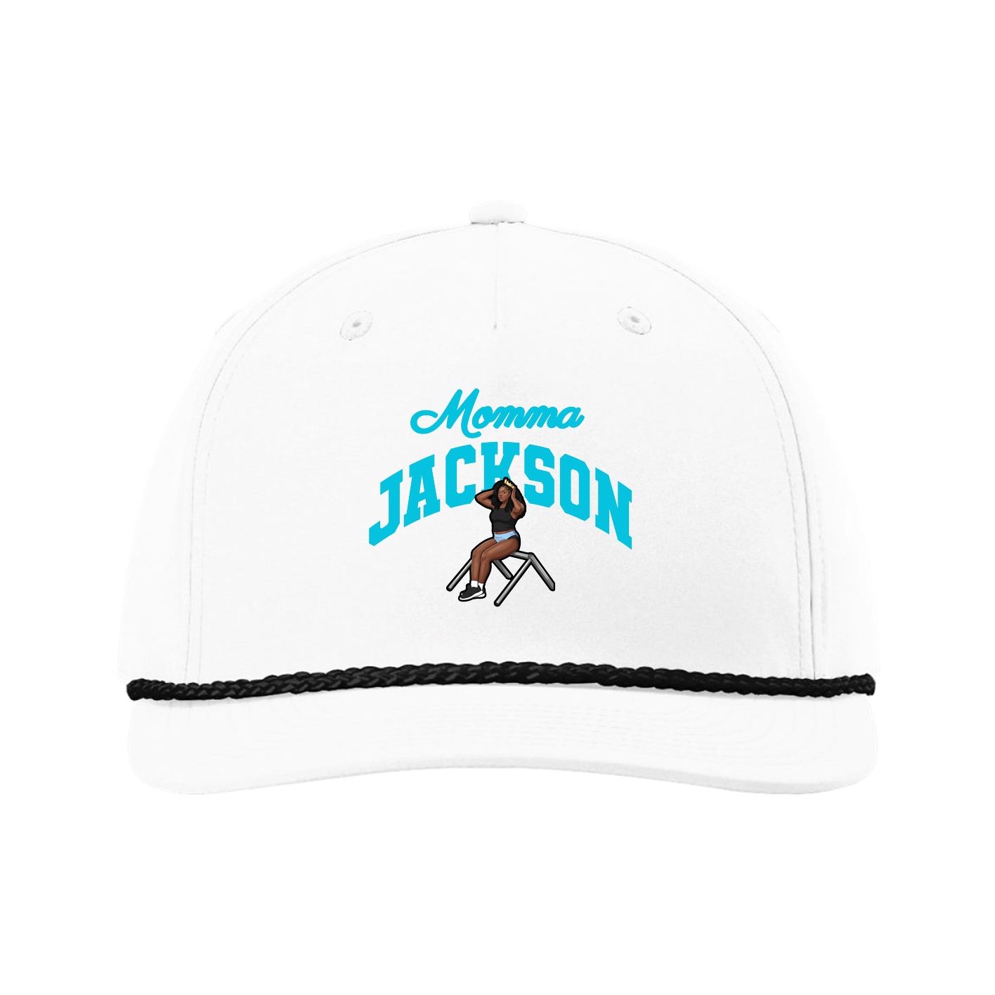 Five-Panel Classic Rope Cap — Mothers Day Arch in White