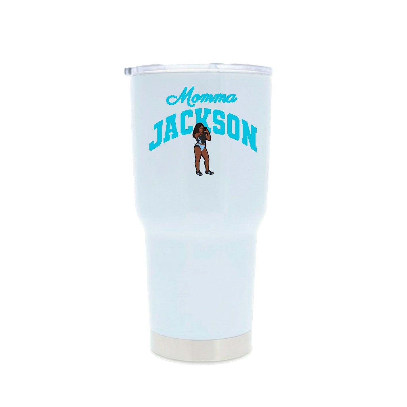 30oz Stainless Steel Tumbler — Mothers Day Arch in White