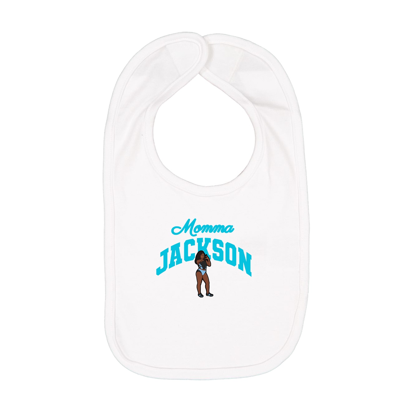 Infant Bib — Mothers Day Arch in White