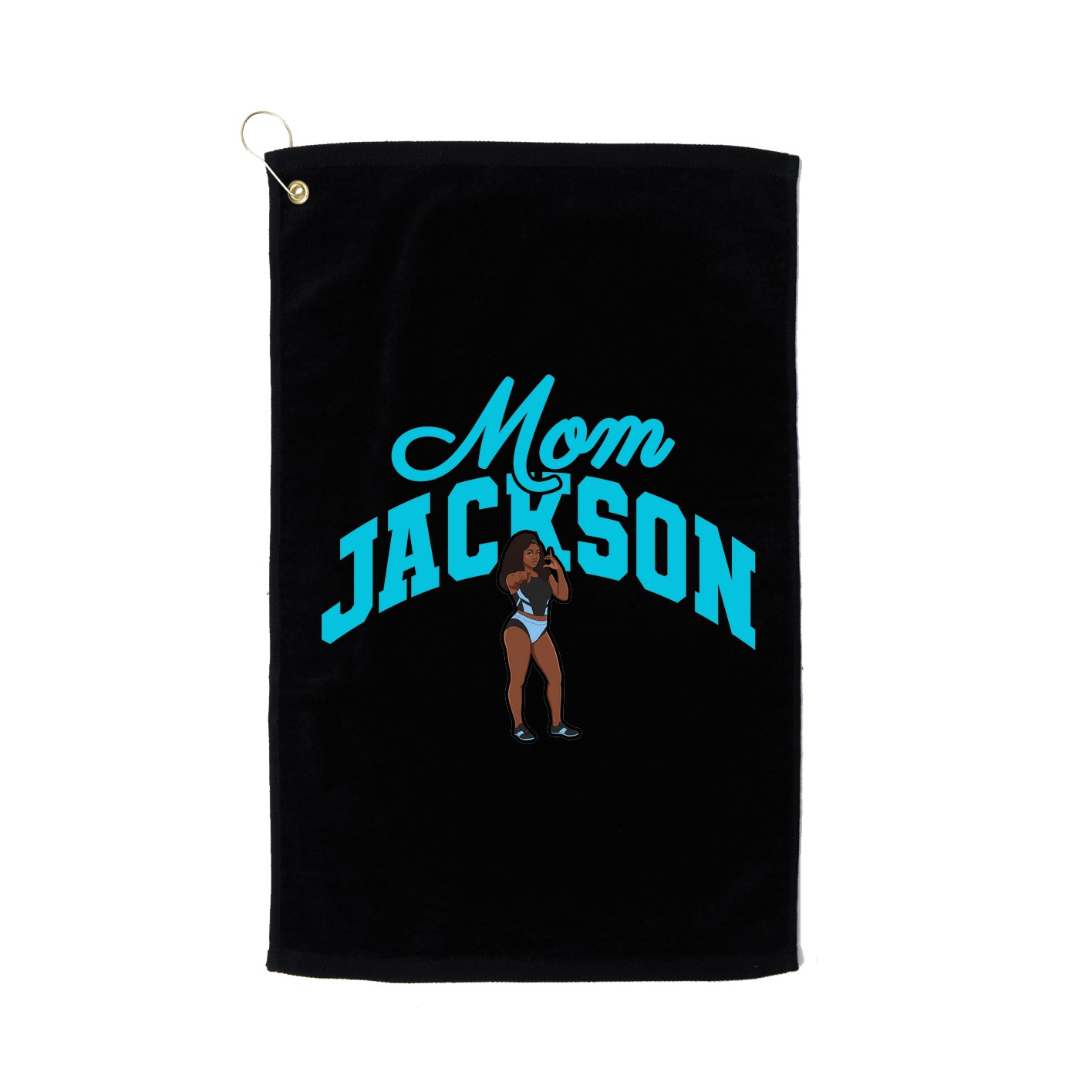 Golf Towel — Mothers Day Arch in Black