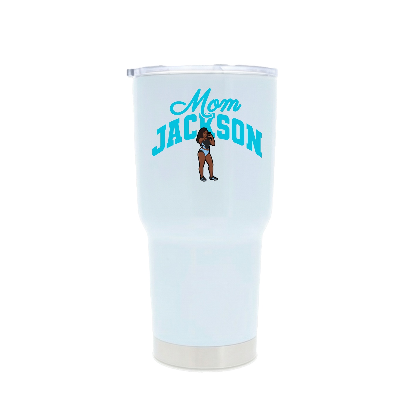 30oz Stainless Steel Tumbler — Mothers Day Arch in White