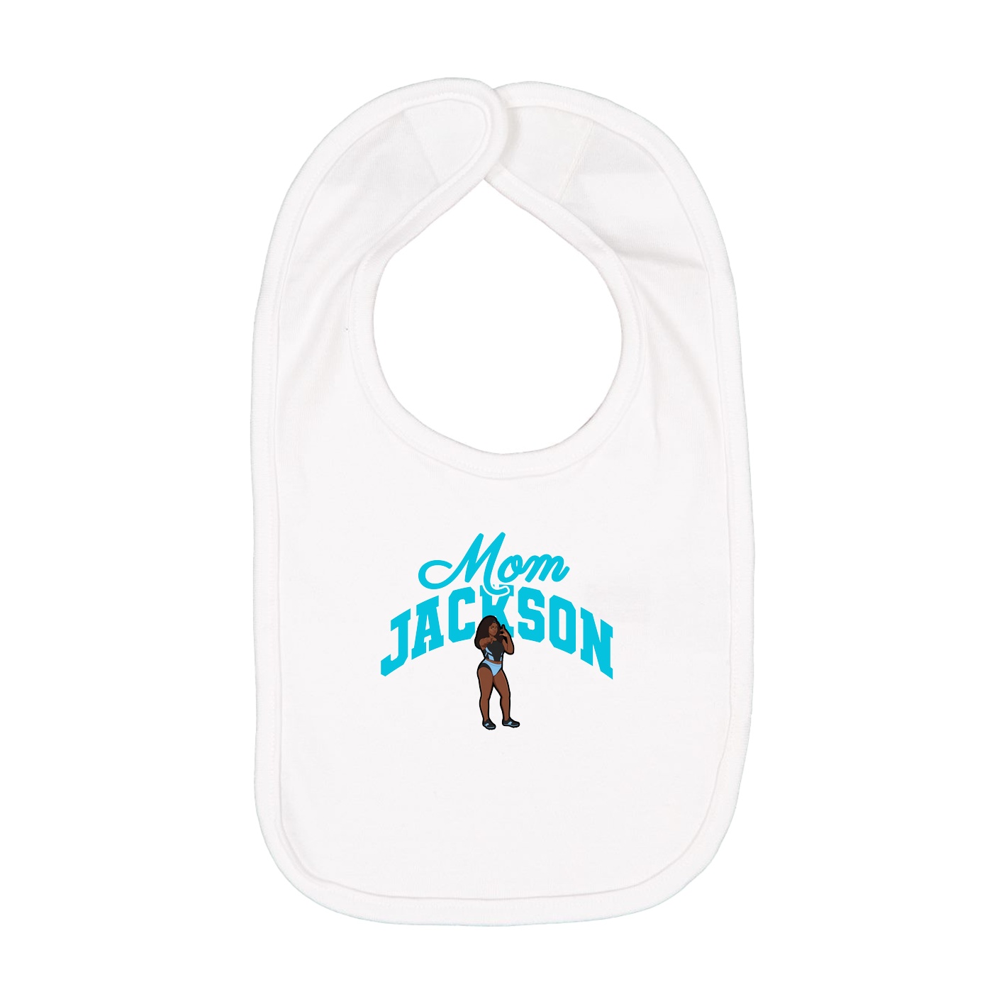 Infant Bib — Mothers Day Arch in White