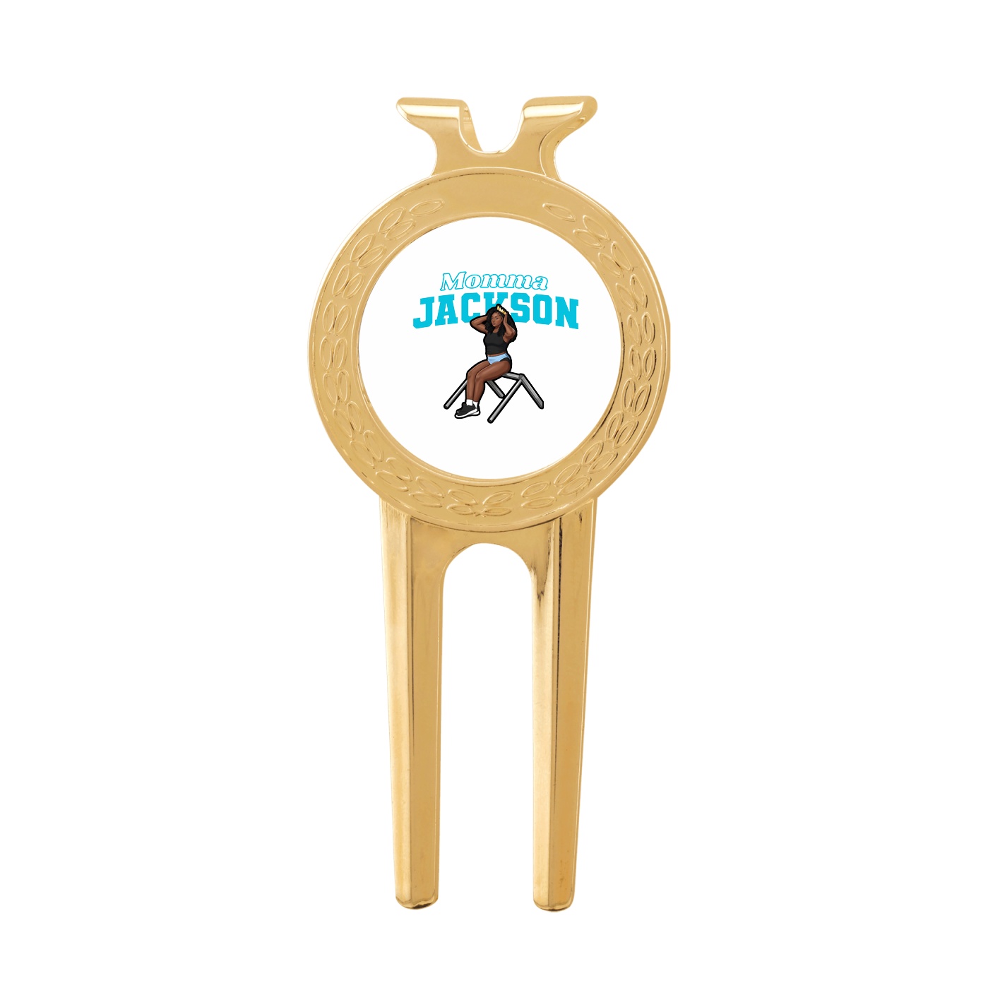 Divot Tool with Ball Marker — Mothers Day Block in Classic