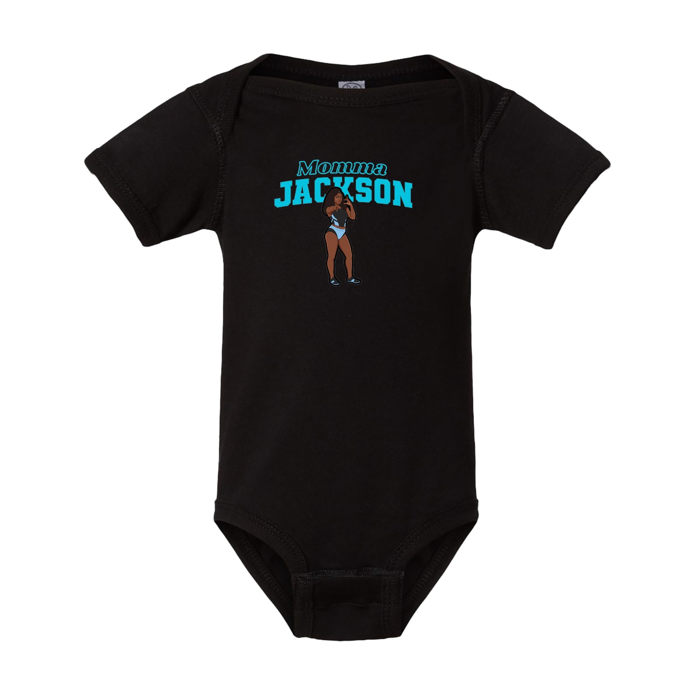 Baby Onesie — Mothers Day Block in Black