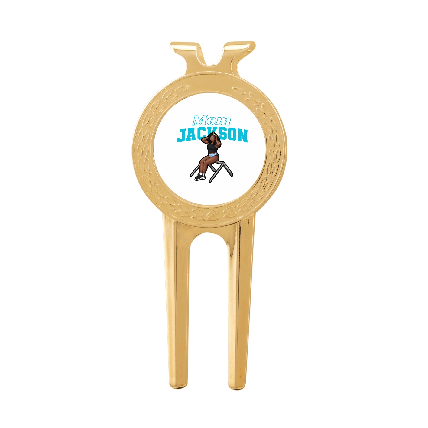 Divot Tool with Ball Marker — Mothers Day Block in Classic