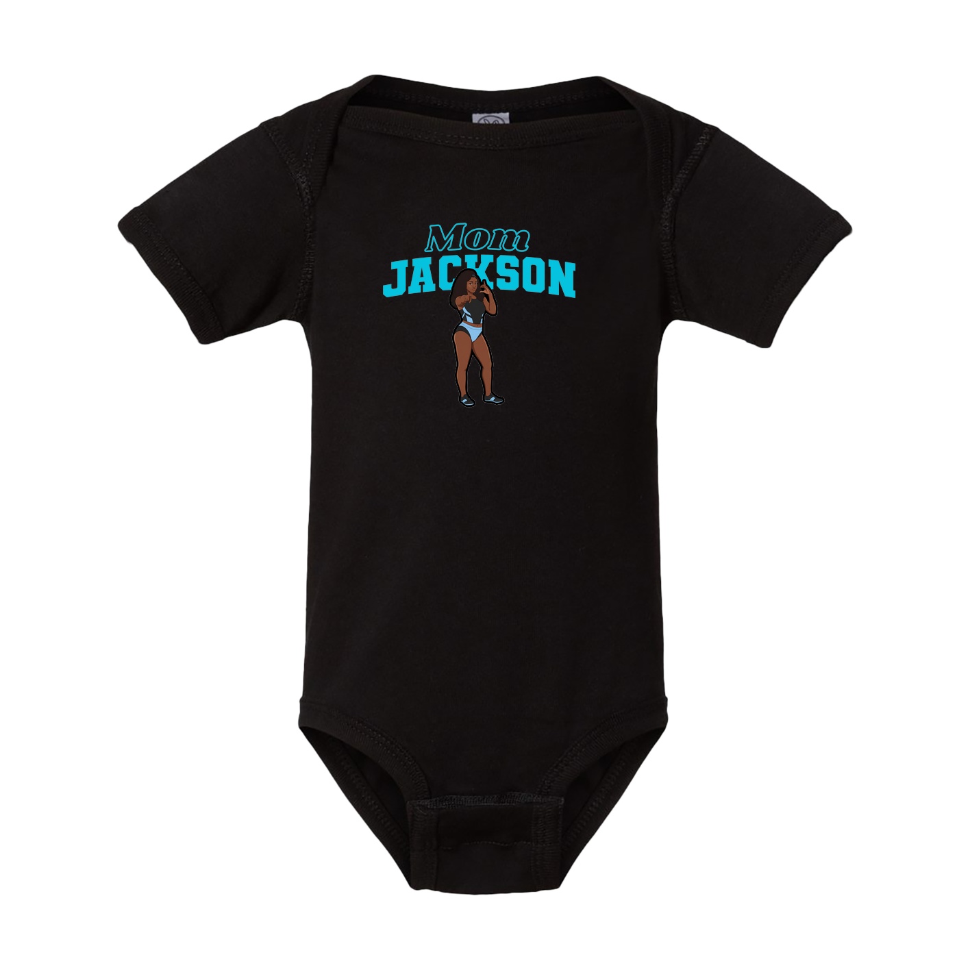 Baby Onesie — Mothers Day Block in Black