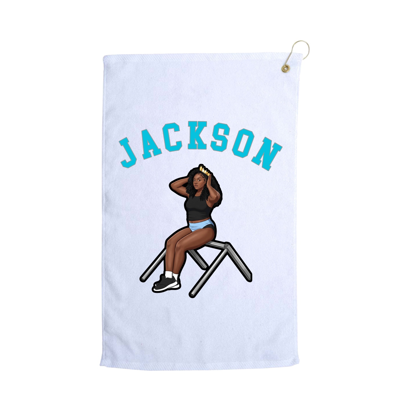 Golf Towel — Shirsey Arch in White