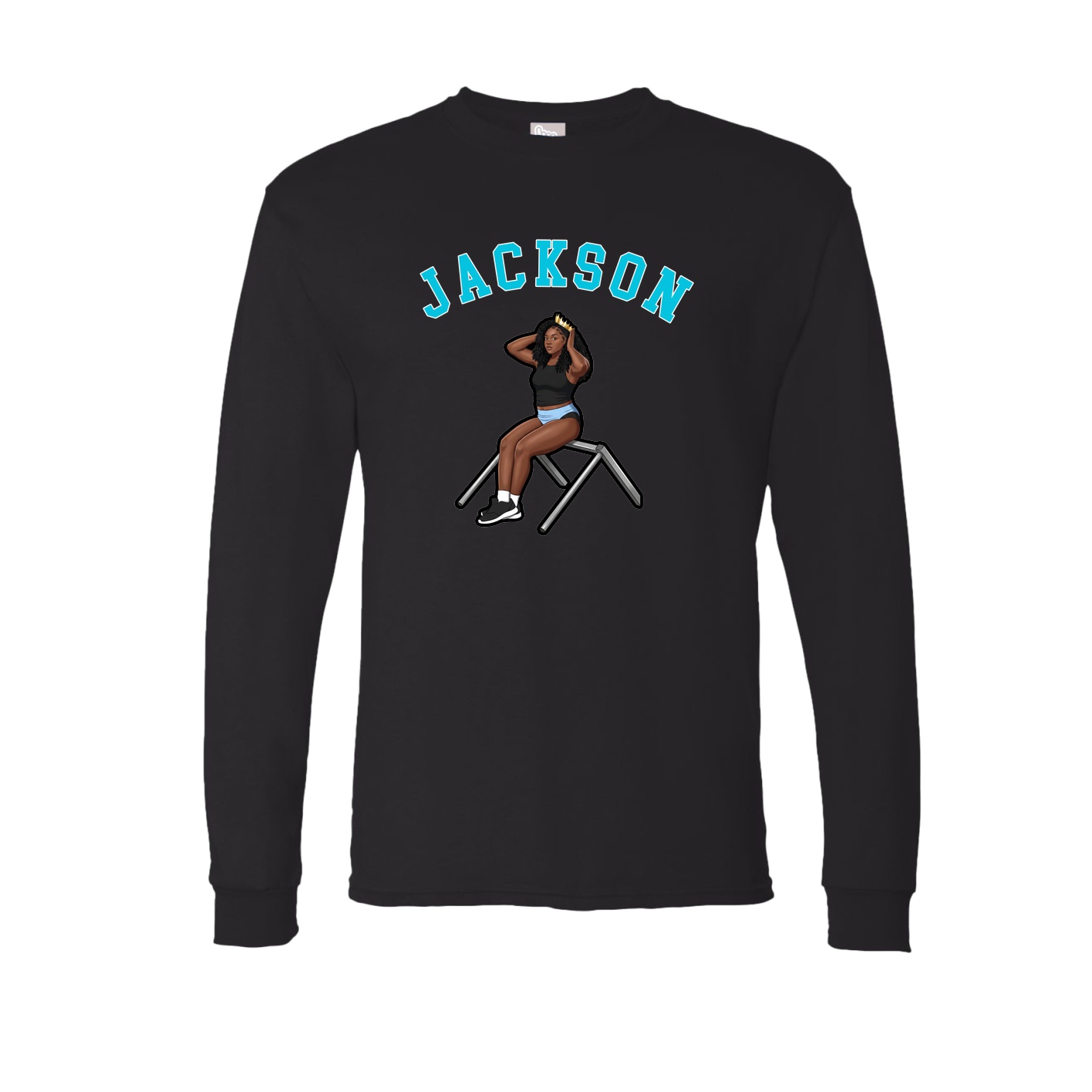 Long Sleeve Tee — Shirsey Arch in Black