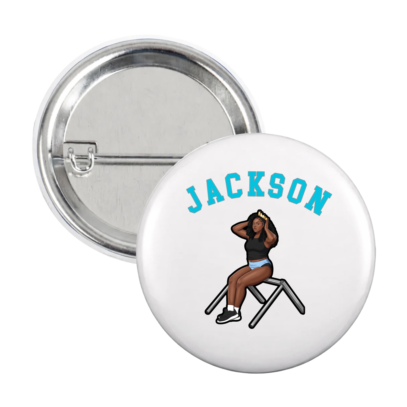 Game Day Button — Shirsey Arch in White