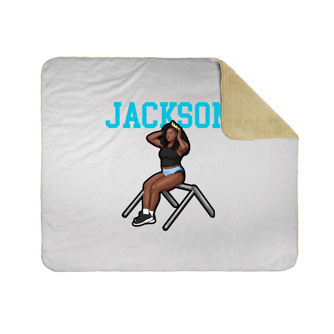 Throw Blanket — Shirsey in White