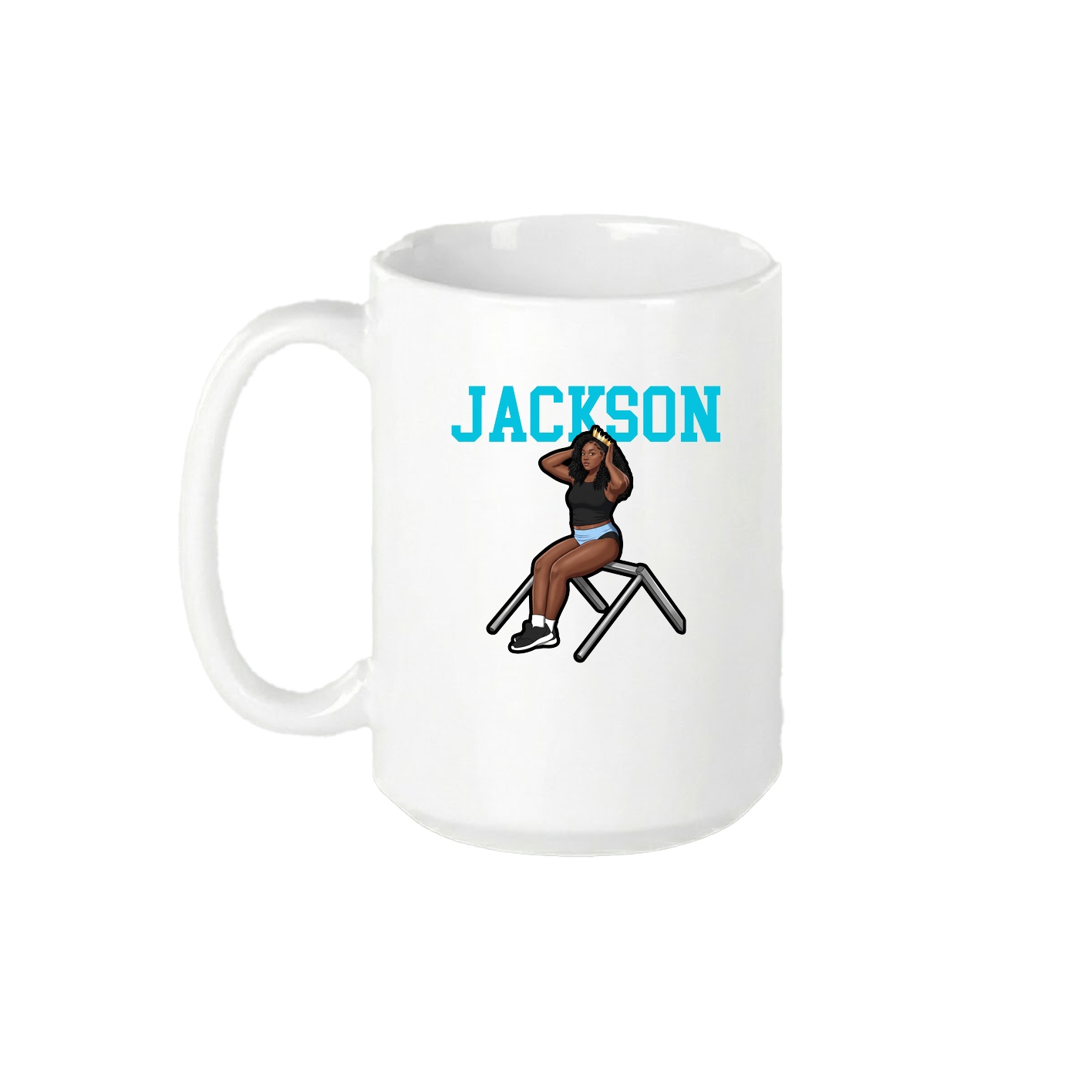 15oz Coffee Mug — Shirsey in White