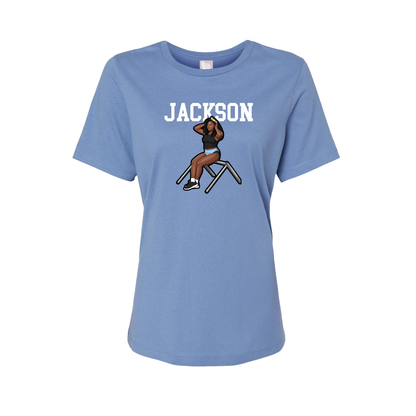 Fitted Women's Tee — Shirsey in Powder Blue