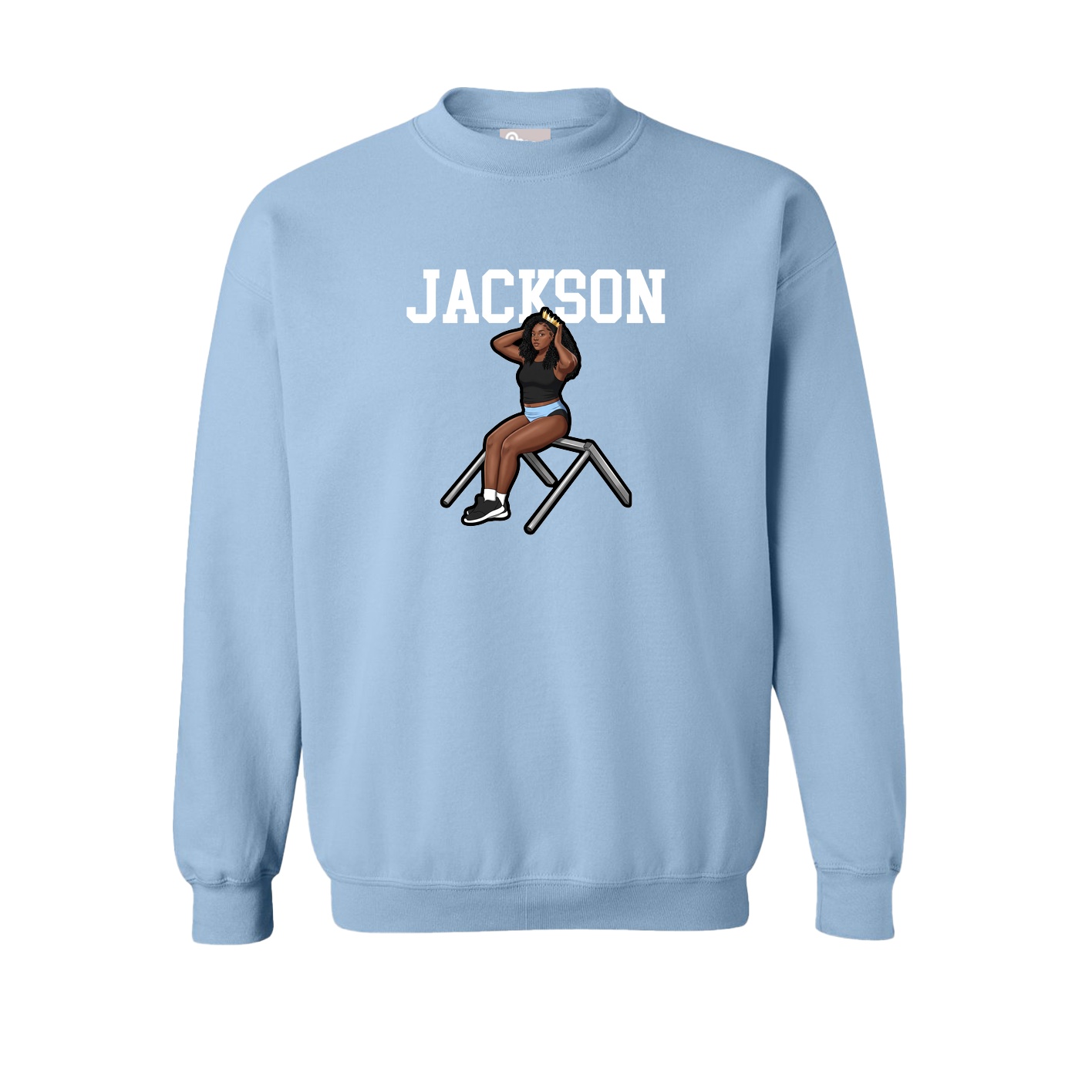 Fleece Crew — Shirsey in Light Blue