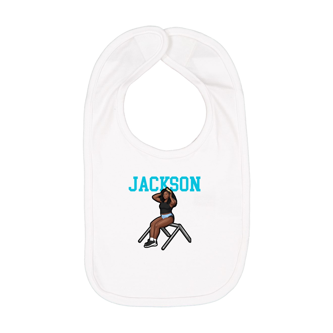 Infant Bib — Shirsey in White