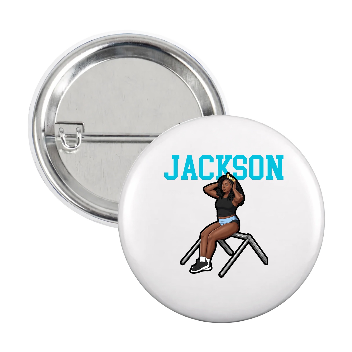 Game Day Button — Shirsey in White