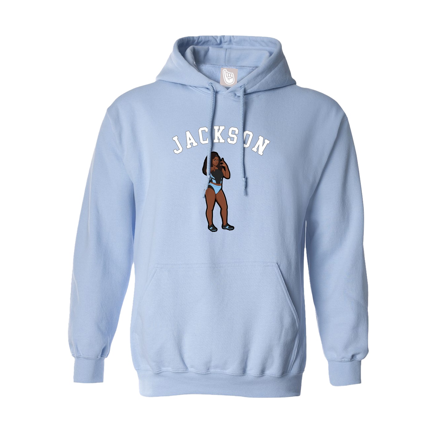 Hoodie — Shirsey Arch in Light Blue