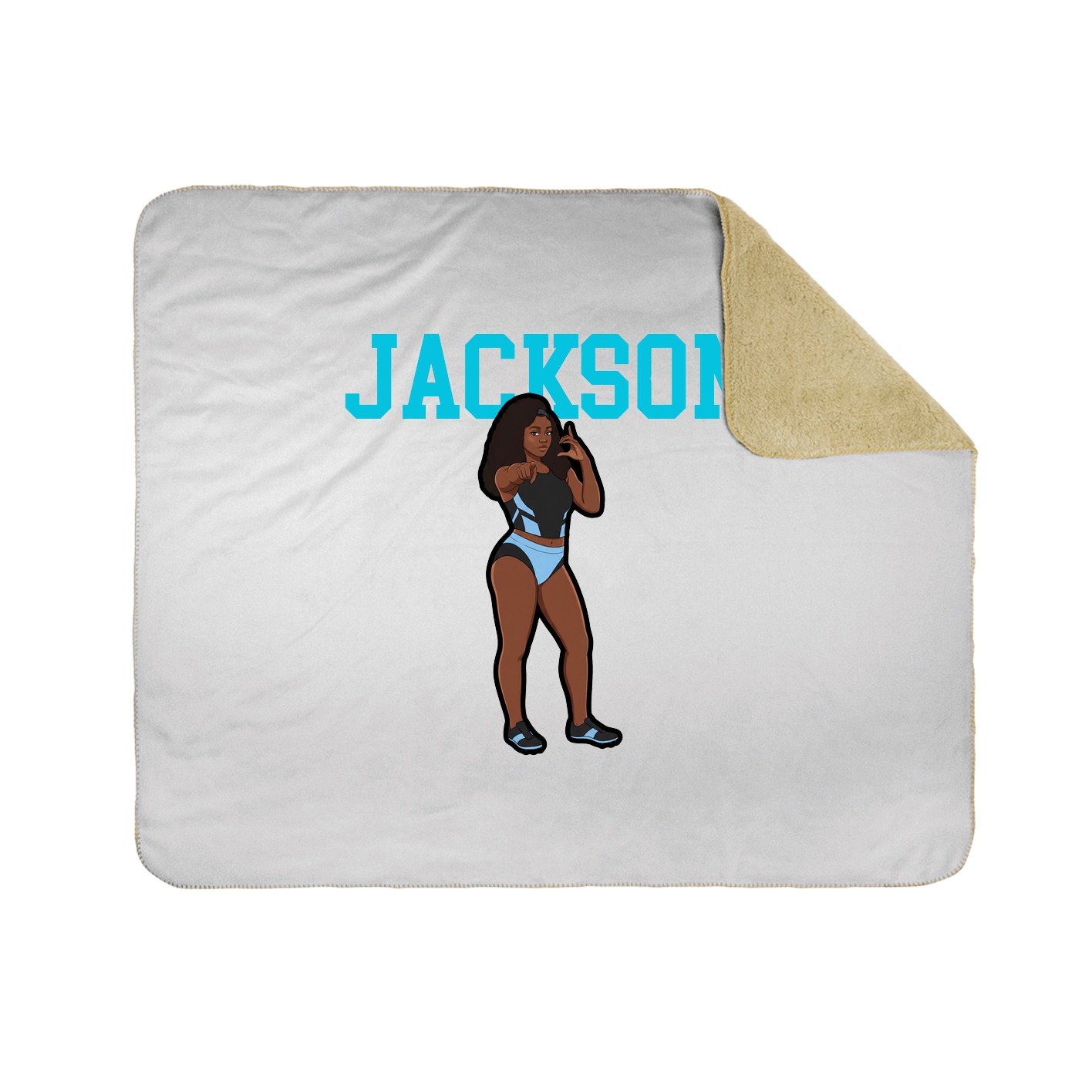 Throw Blanket — Shirsey in White