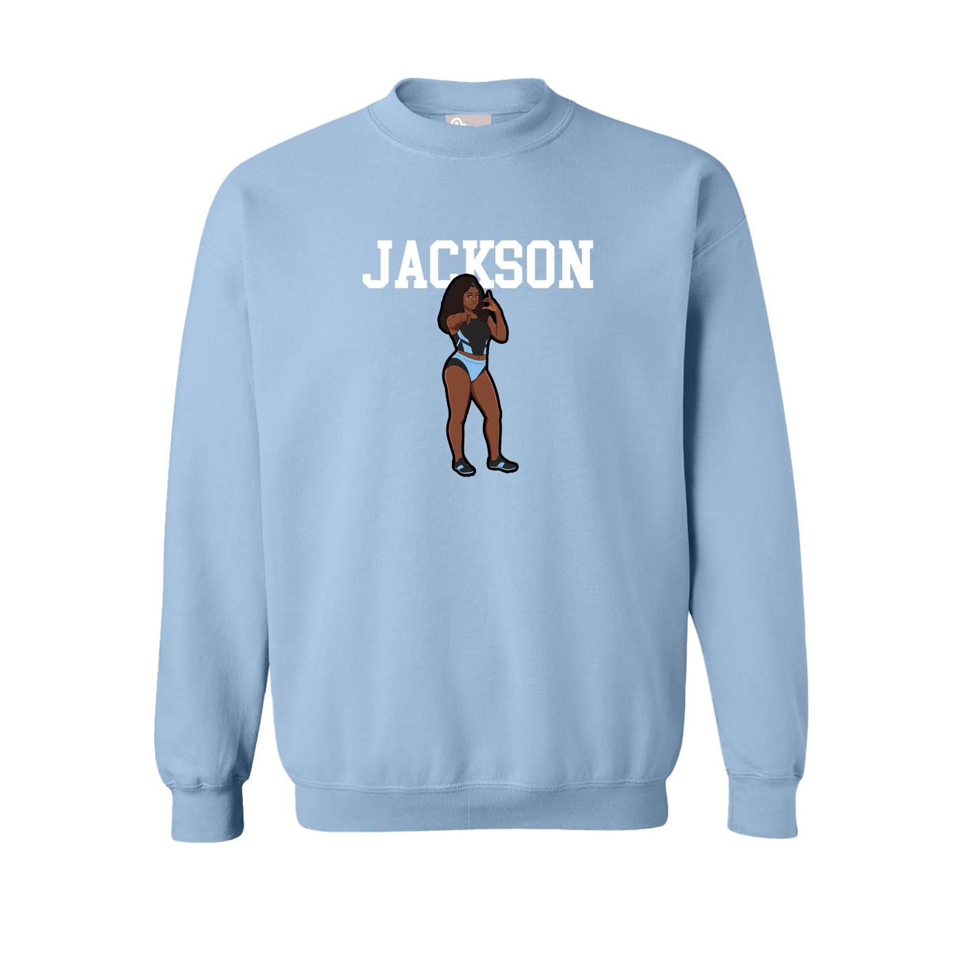 Fleece Crew — Shirsey in Light Blue