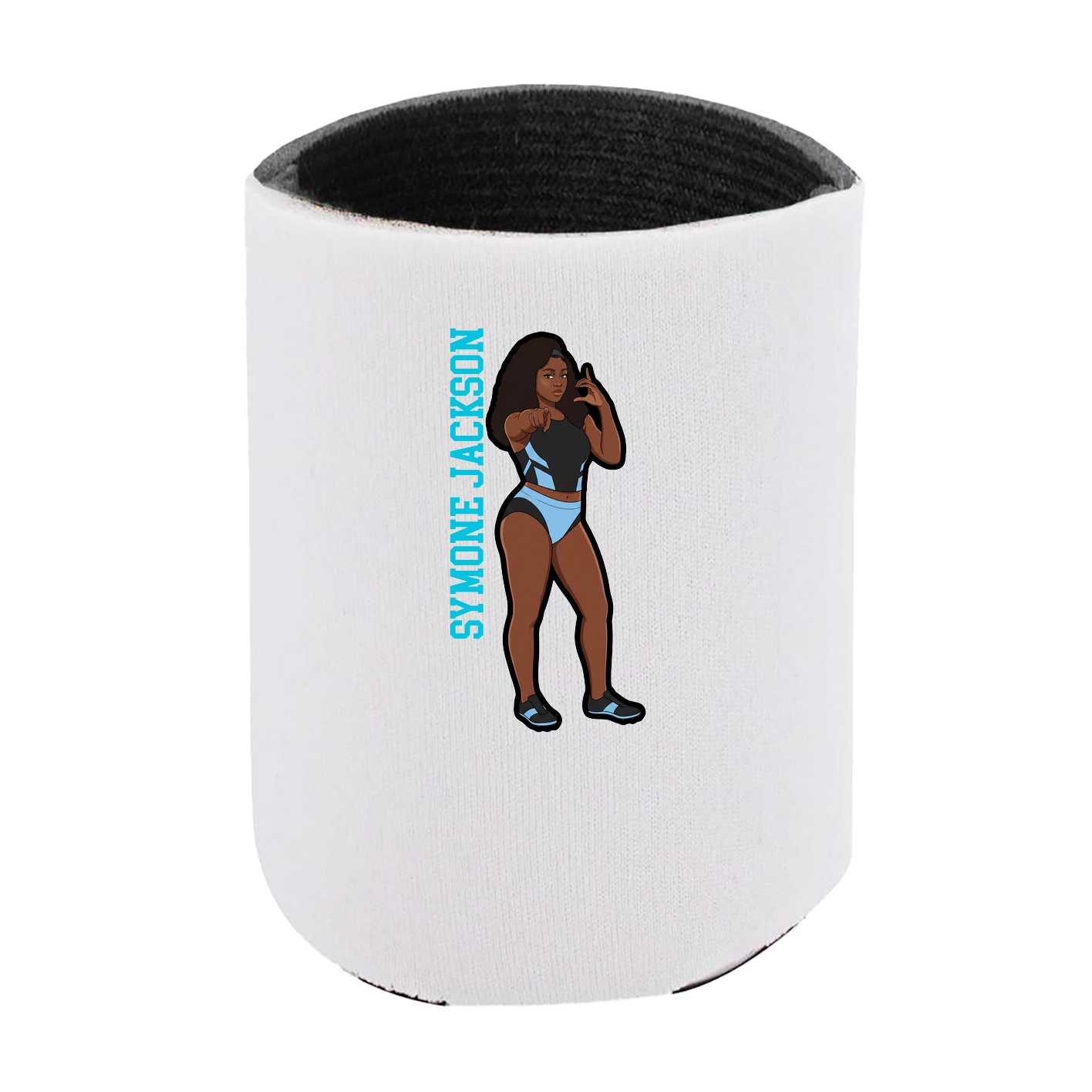 Can Holder — Name Vertical in White
