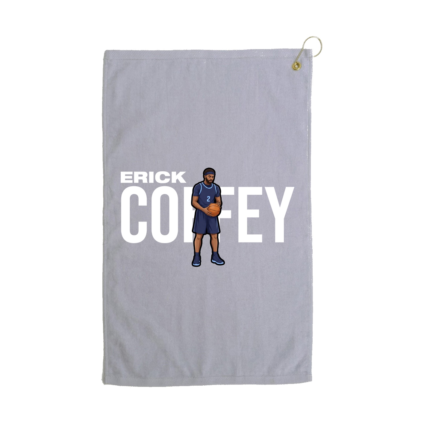 Golf Towel — Player Name in Grey
