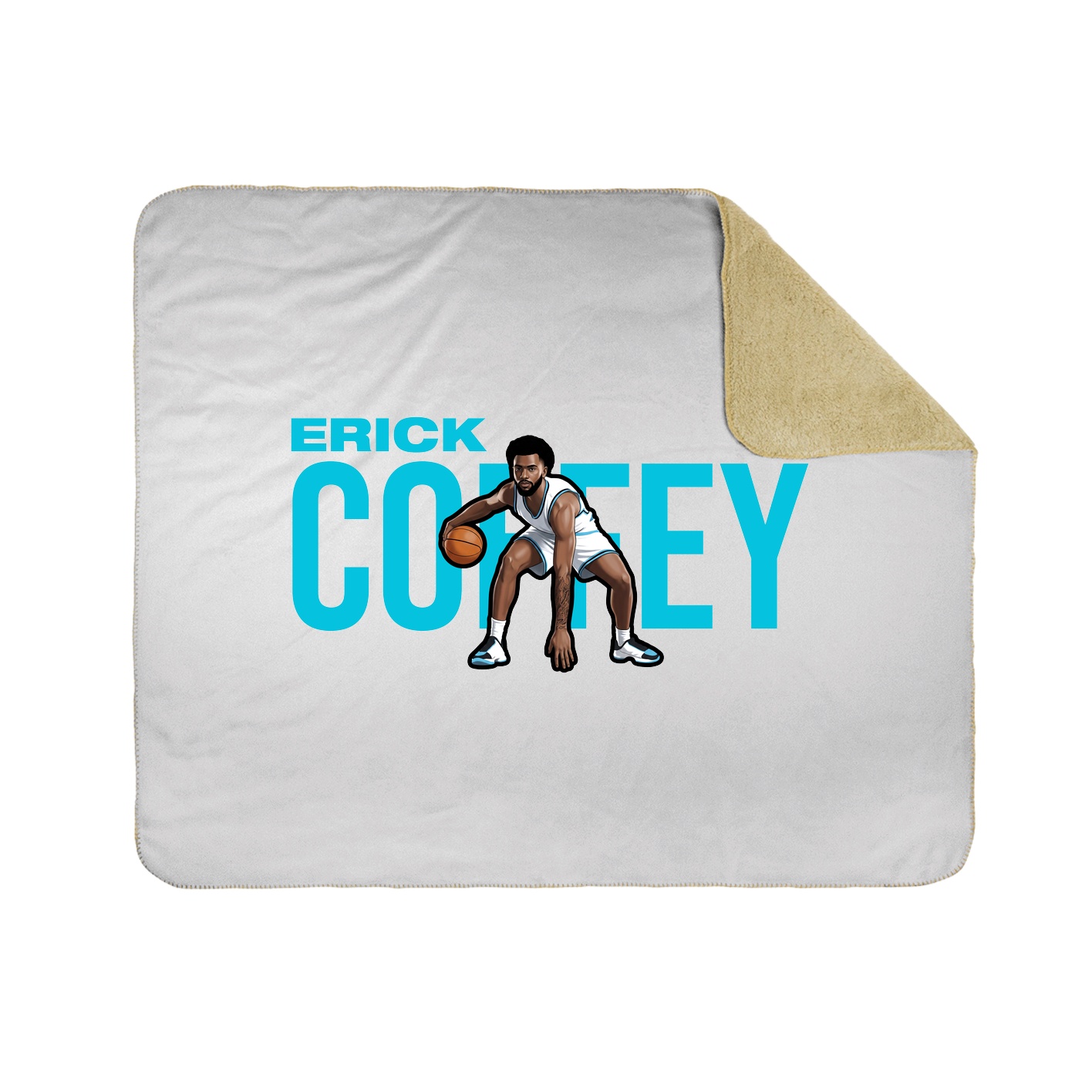Throw Blanket — Player Name in White