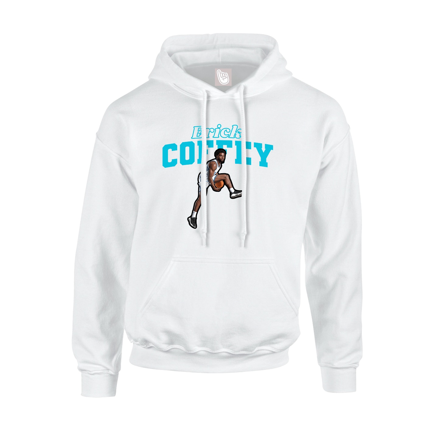 Hoodie — Name Arch in White