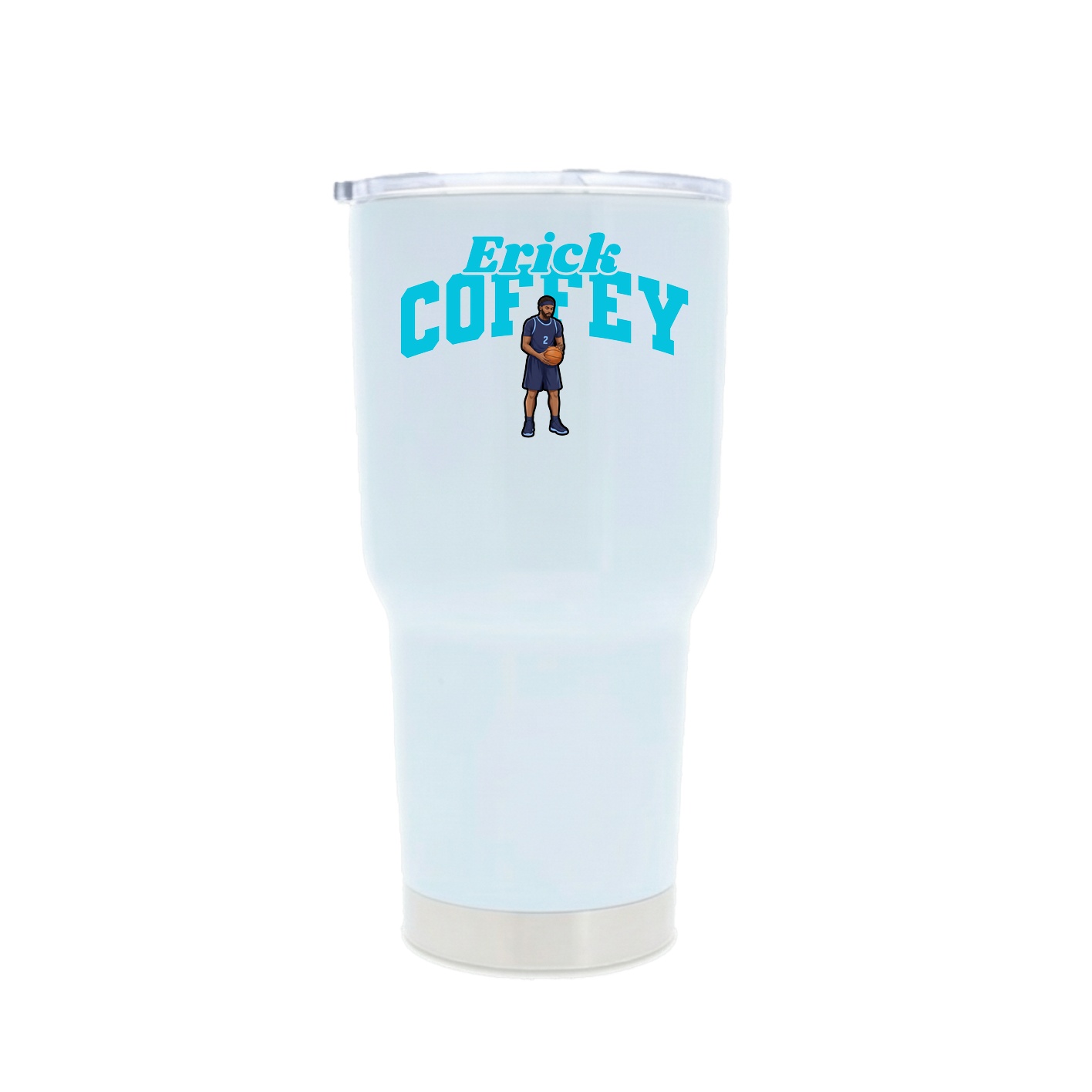 30oz Stainless Steel Tumbler — Signature Arch in White