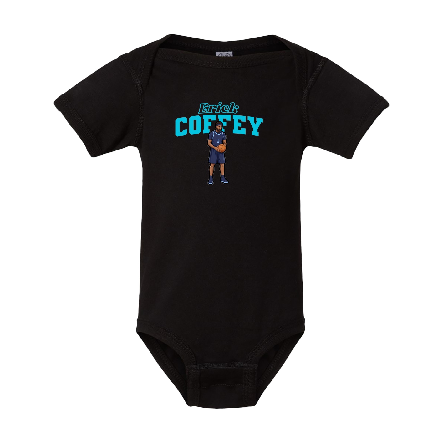 Baby Onesie — Name Arch in Black