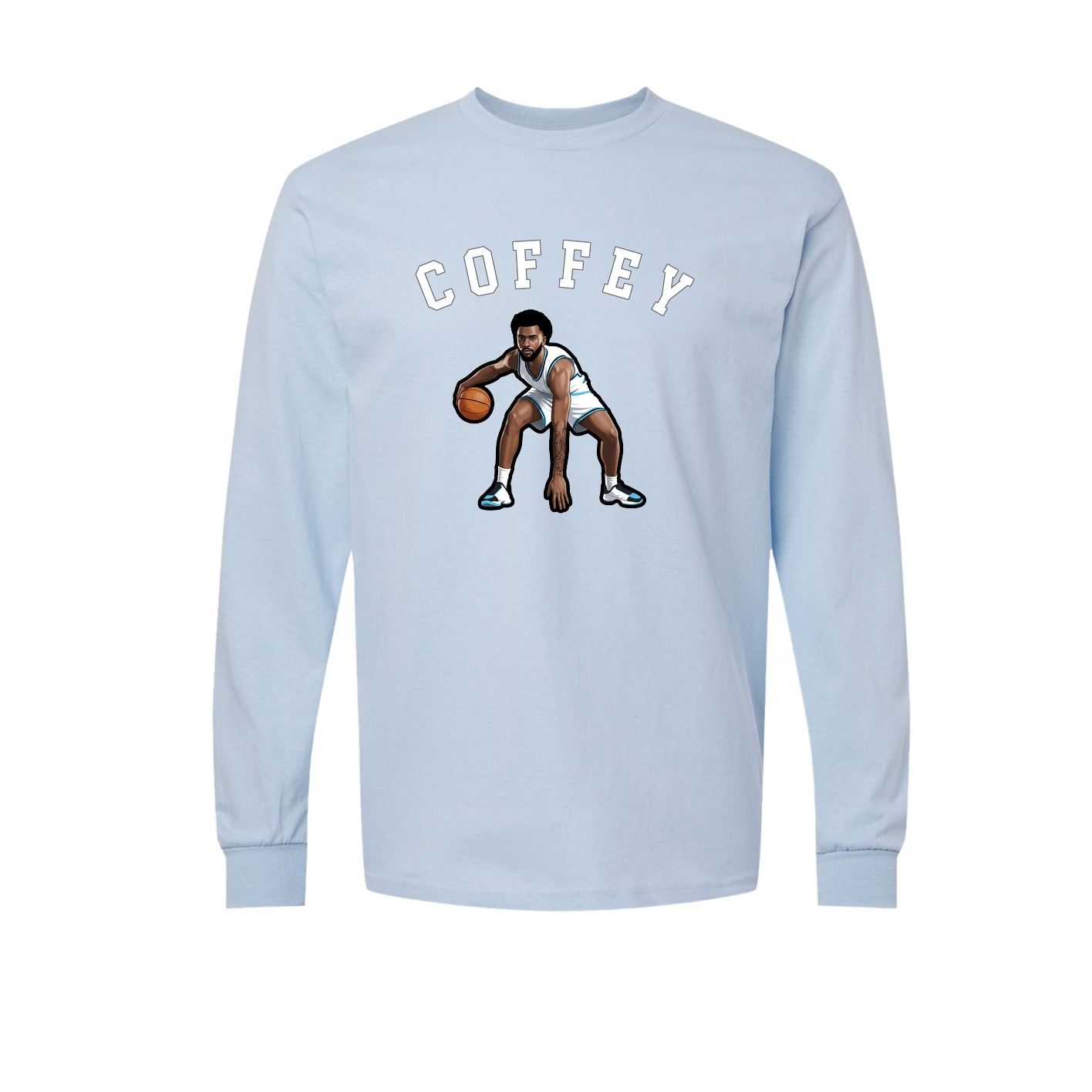 Long Sleeve Tee — Shirsey Arch in Light Blue