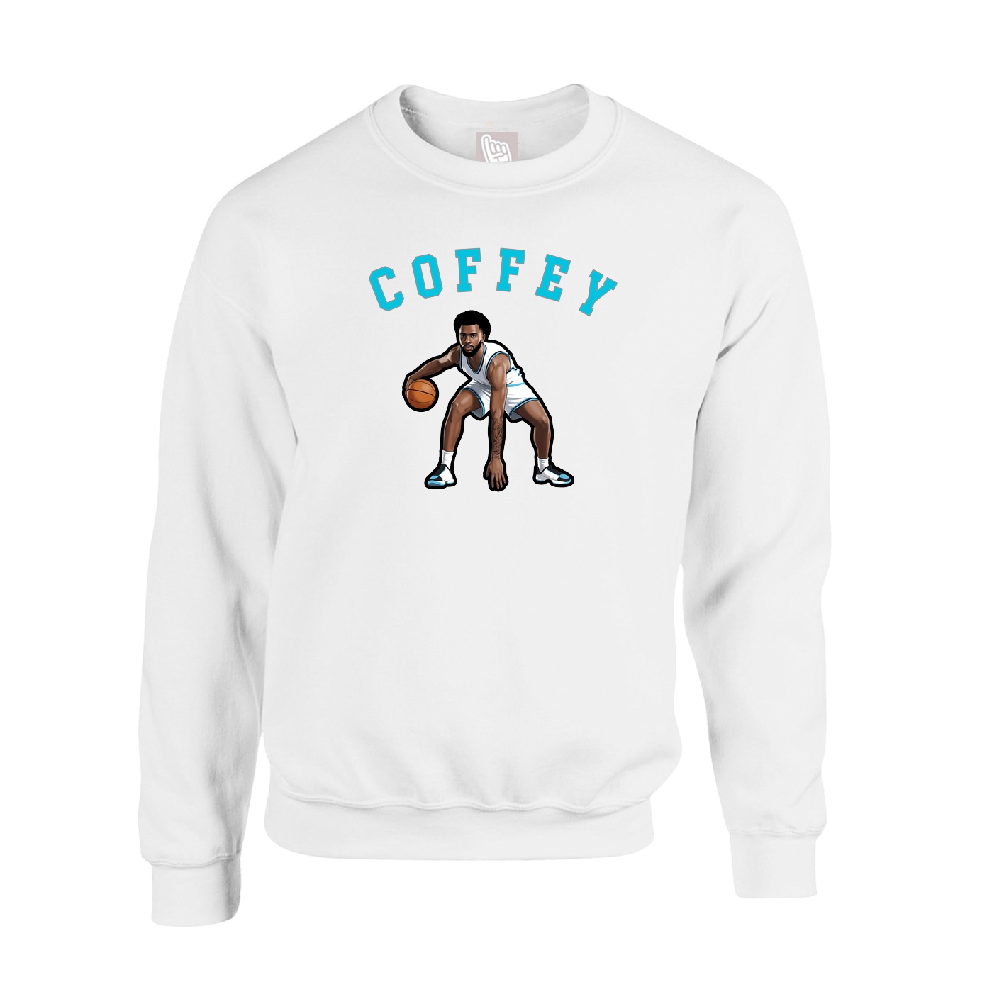 Fleece Crew — Shirsey Arch in White