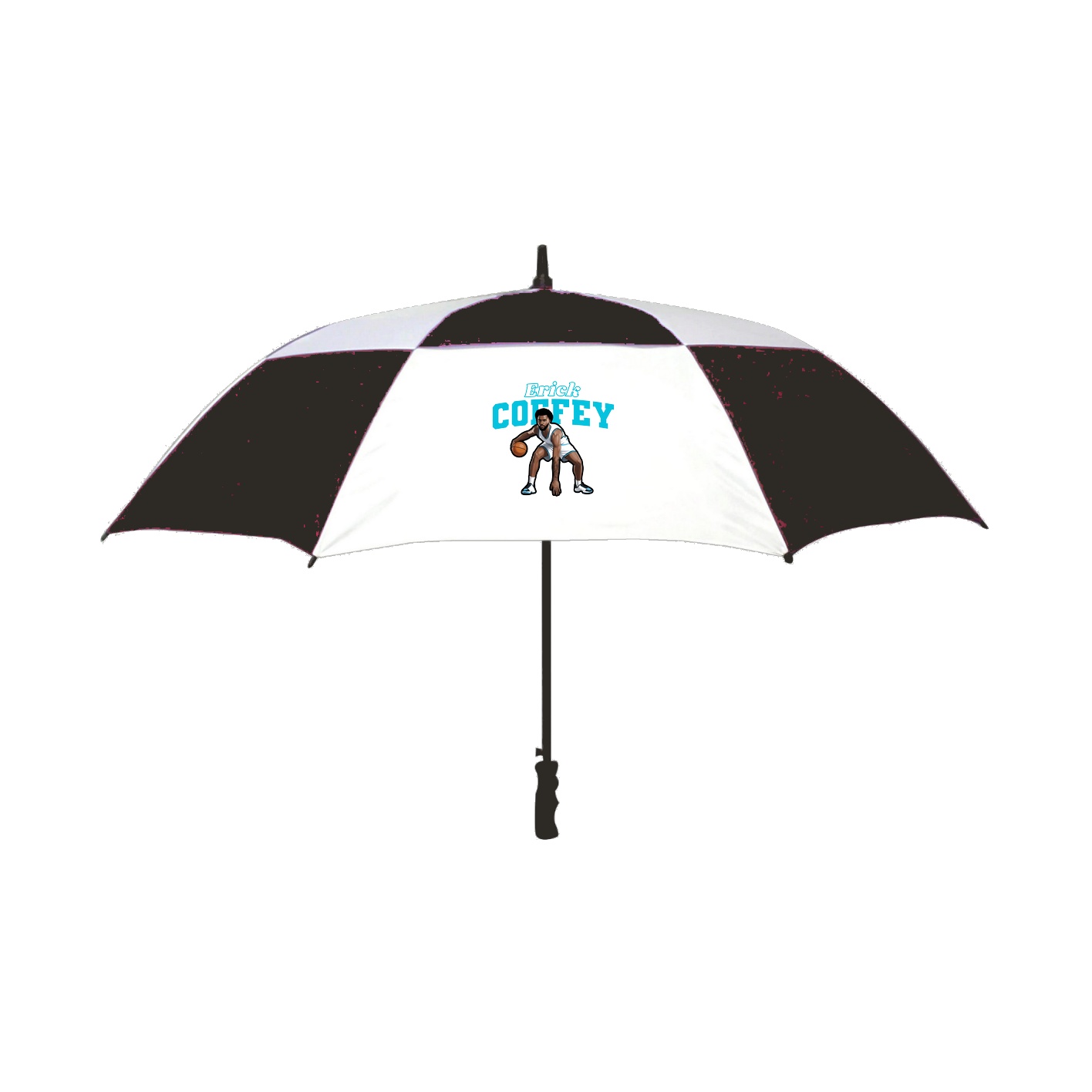 Golf Umbrella — Name Arch in Black