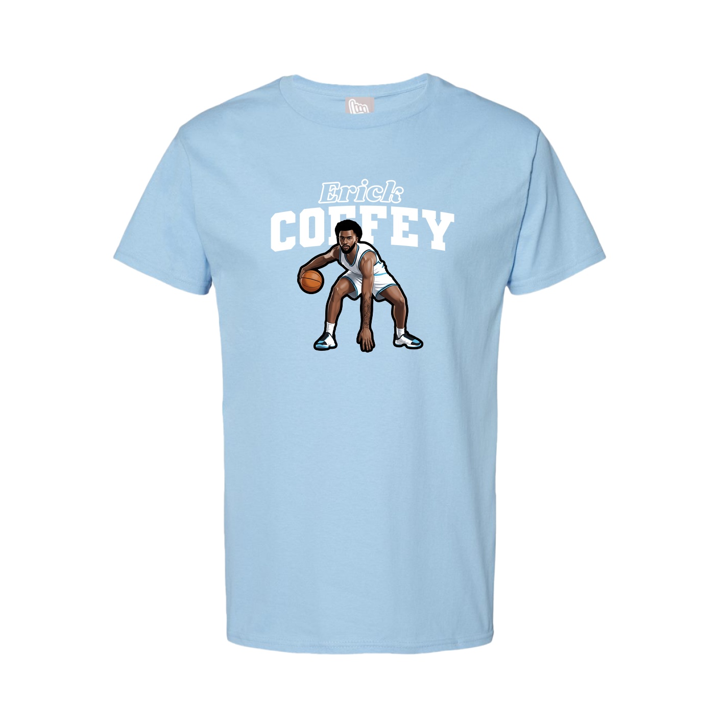 Tee — Name Arch in Light Blue