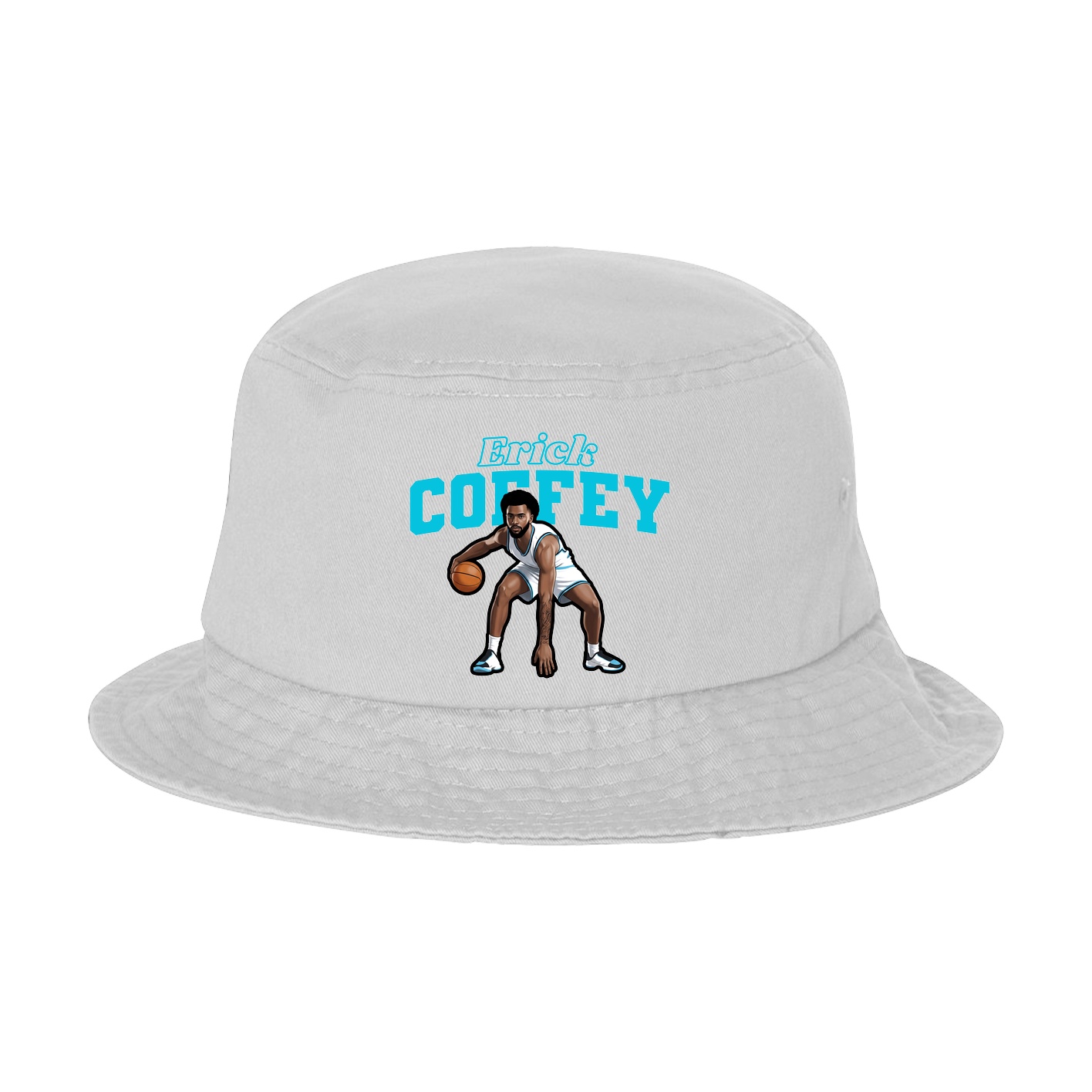Bucket Cap — Name Arch in White