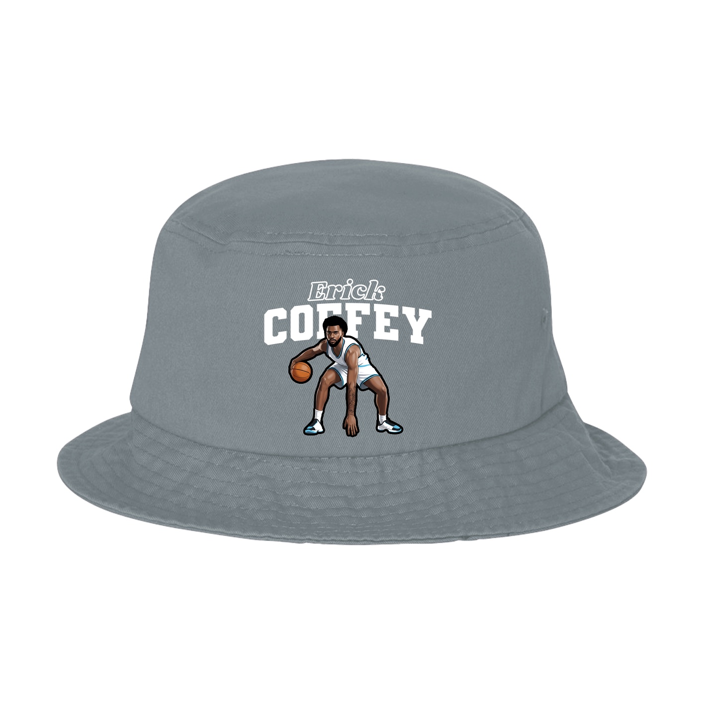 Bucket Cap — Name Arch in Grey