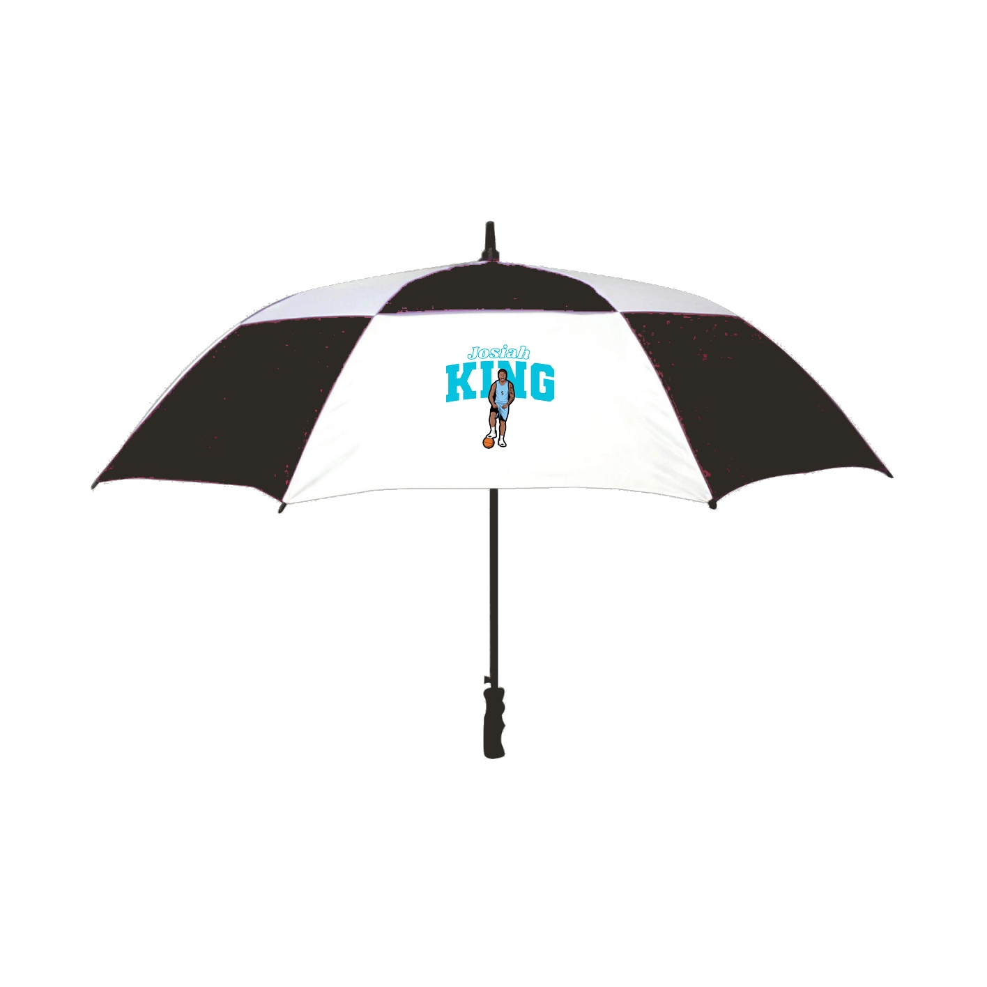Golf Umbrella — Name Arch in Black
