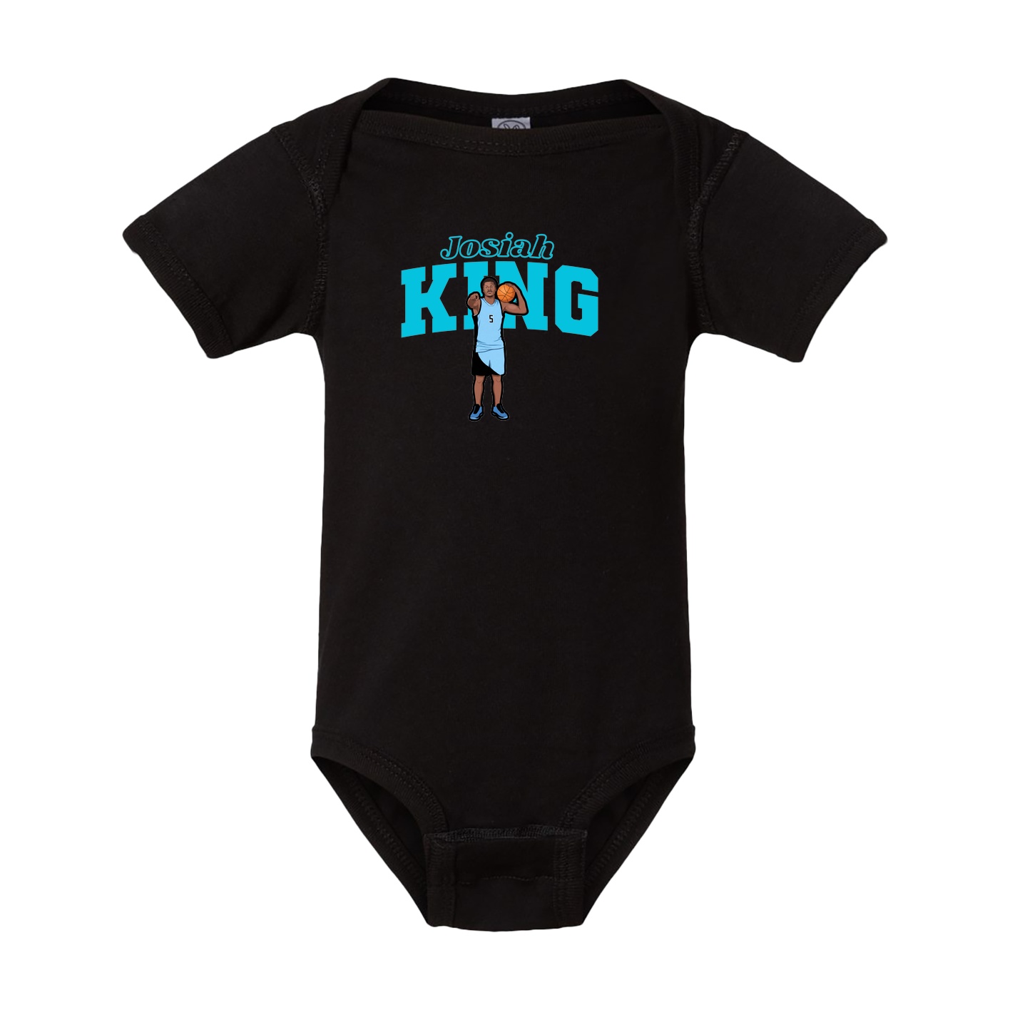 Baby Onesie — Name Arch in Black